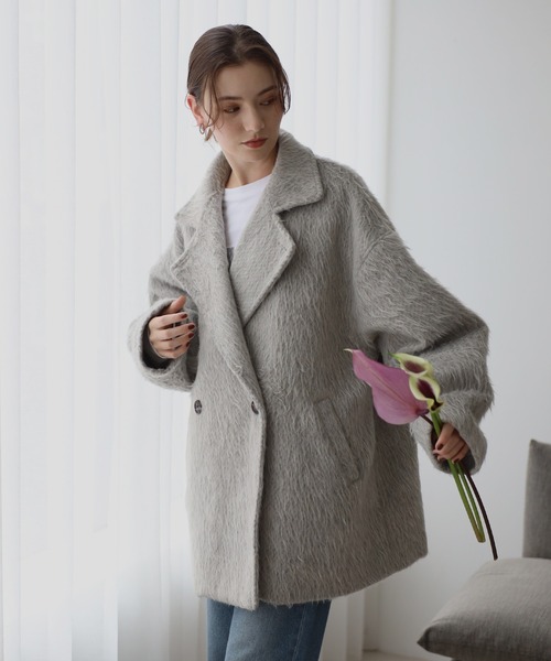 セール】shaggy middle coat / シャギーミドルコート（その他アウター