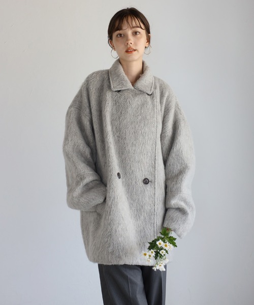 shaggy middle coat / シャギーミドルコート（その他アウター