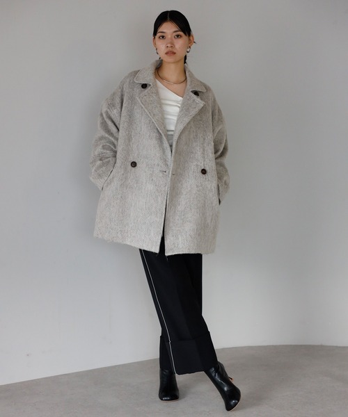 セール】shaggy middle coat / シャギーミドルコート（その他アウター