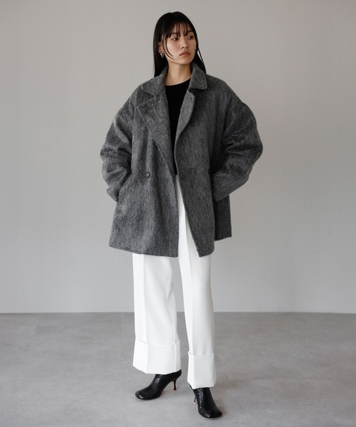 セール】shaggy middle coat / シャギーミドルコート（その他アウター