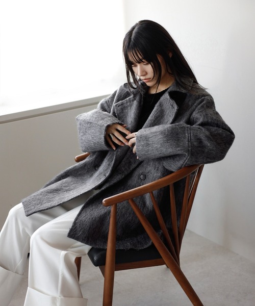 セール】shaggy middle coat / シャギーミドルコート（その他アウター