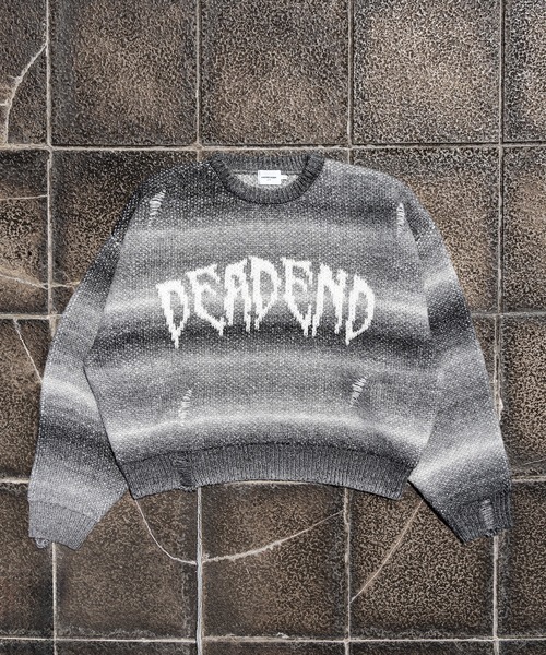 ANDER HUNK（アンダーハンク）の「Damege Short Knit/ダメージショートニット（ニット/セーター・メンズ・ブラック/グレー・LARGE/MEDIUM）」の19枚目の写真