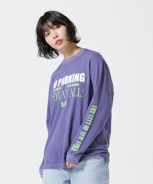 GOOD ROCK SPEED(グッドロックスピード)の「GOOD ROCK SPEED (グッドロックスピード) 別注NYC ロングTシャツ(Tシャツ/カットソー・レディース・チャコールグレー/パープル・F)」の22枚目の写真