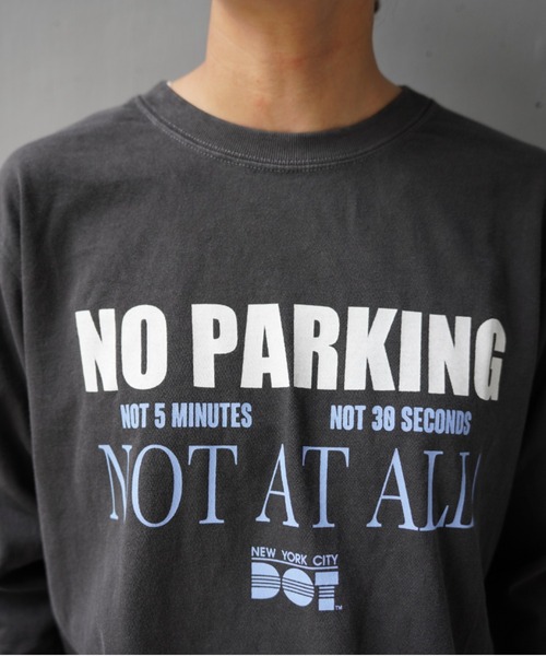 GOOD ROCK SPEED(グッドロックスピード)の「GOOD ROCK SPEED (グッドロックスピード) 別注NYC ロングTシャツ(Tシャツ/カットソー・レディース・チャコールグレー/パープル・F)」の5枚目の写真