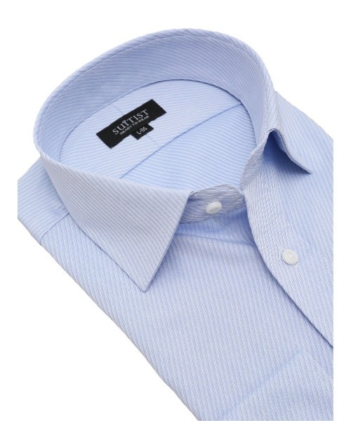 スーティスト 綿100% 形態安定 ウオッシャブル ワイドカラー ビジネスドレス長袖シャツ（ビジネスシャツ）｜TAKA-Q（タカキュー）