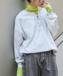 Auntie Rosa Holiday | レースアップスウェット / 前後2WAY(スウェット)