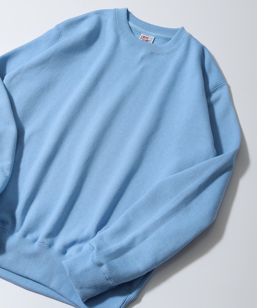 CROSS & STITCH(クロスステッチ)の「CROSS & STITCH 10オンス レギュラーウェイト スウェット(スウェット・メンズ・ブルー/イエローゴールド/ホワイト/サックスブルー/ブラック/オリーブ/レッド/グリーン/アッシュ/ヘザーグレー/ブルー系その他/ネイビー・XL/L/S/M/XXXL/XXL)」の8枚目の写真