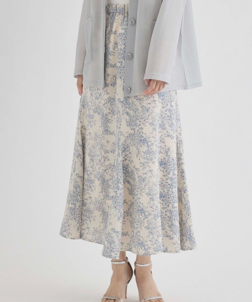 fifth(フィフス)の「プリントマーメイドスカート(スカート・レディース・ブラック/ブルー/ホワイト・M)」の3枚目の写真