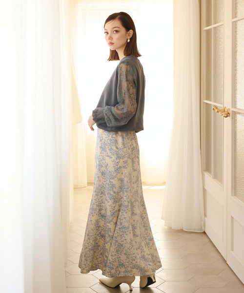 fifth(フィフス)の「プリントマーメイドスカート(スカート・レディース・ブラック/ブルー/ホワイト・M)」の14枚目の写真