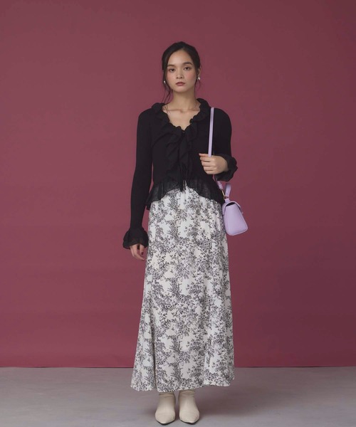 fifth(フィフス)の「プリントマーメイドスカート(スカート・レディース・ブラック/ブルー/ホワイト・M)」の6枚目の写真