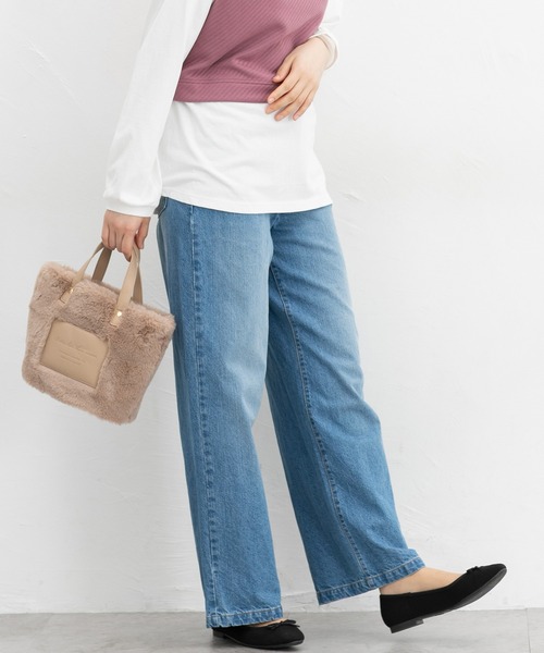 美品✨アドーア　24SS　ブロッキングデニムパンツ　ホワイト　36　ワイドパンツ デニムワイドパンツ（デニムパンツ）｜URBAN RESEARCH DOORS（アーバン