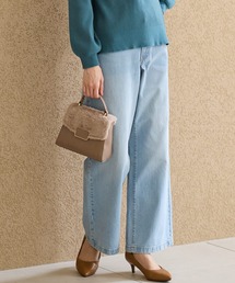 Honeys | デニムワイドパンツ(股下73cm)(デニムパンツ)