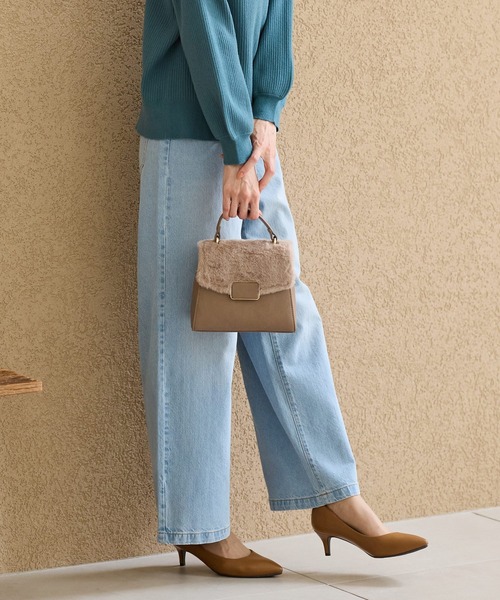 Honeys(ハニーズ)の「デニムワイドパンツ(股下73cm)(デニムパンツ・レディース・ライトブルー/ブルー/ライトインディゴブルー/オフホワイト/グレー/ブルー系その他/ブラック・S/M/L/LL)」の11枚目の写真