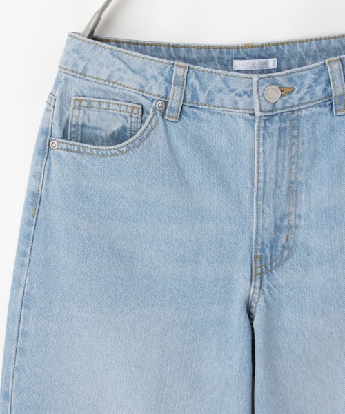 Honeys(ハニーズ)の「デニムワイドパンツ(股下73cm)(デニムパンツ・レディース・ライトブルー/ブルー/ライトインディゴブルー/オフホワイト/グレー/ブルー系その他/ブラック・S/M/L/LL)」の16枚目の写真