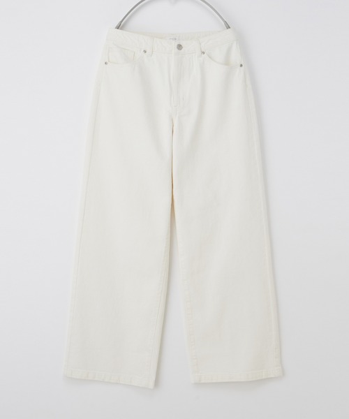 Honeys(ハニーズ)の「デニムワイドパンツ(股下73cm)(デニムパンツ・レディース・ライトブルー/ブルー/ライトインディゴブルー/オフホワイト/グレー/ブルー系その他/ブラック・S/M/L/LL)」の22枚目の写真