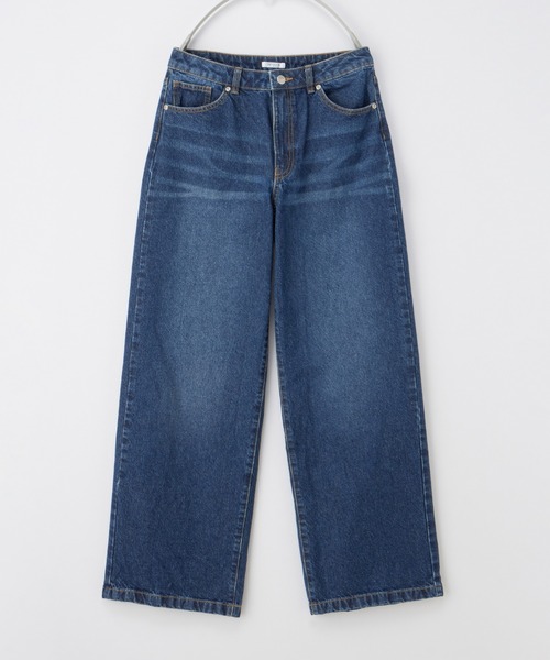 デニムワイドパンツ（股下73cm）（デニムパンツ）｜Honeys