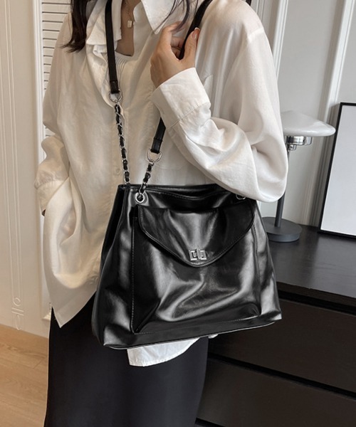 Miniministore(ミニミニストア)の「トートバッグ レディースショルダーバッグ(トートバッグ・レディース・ブラック/ブラウン/ピンク/オフホワイト/カーキ/シルバー・FREE)」の7枚目の写真