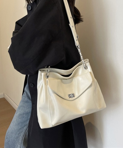Miniministore(ミニミニストア)の「トートバッグ レディースショルダーバッグ(トートバッグ・レディース・ブラック/ブラウン/ピンク/オフホワイト/カーキ/シルバー・FREE)」の16枚目の写真