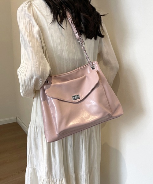 Miniministore(ミニミニストア)の「トートバッグ レディースショルダーバッグ(トートバッグ・レディース・ブラック/ブラウン/ピンク/オフホワイト/カーキ/シルバー・FREE)」の18枚目の写真