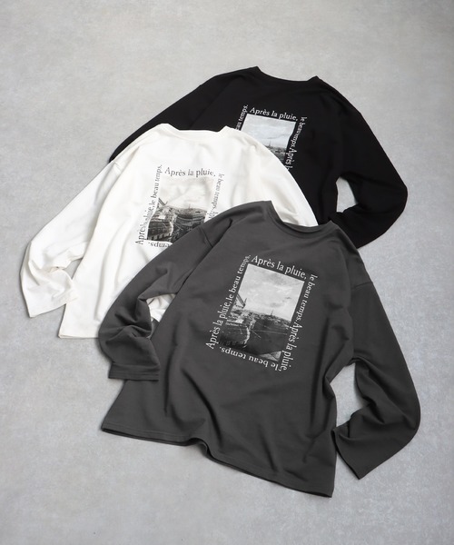 antiqua(アンティカ)の「フォトロゴロンT(Tシャツ/カットソー・レディース・ホワイト/ブラック/チャコールグレー・ONESIZE)」の18枚目の写真