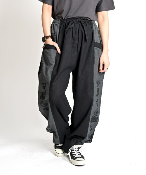 エスニック柄 カーゴパンツ（カーゴパンツ）｜ABBEY MARKET（アビーマーケット）