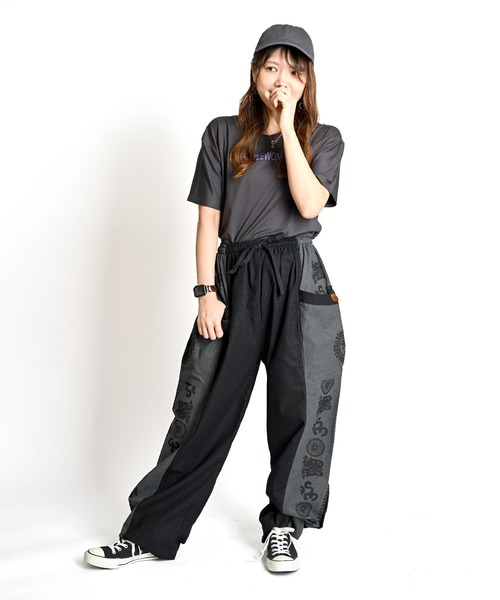 designaera カーゴパンツ セール】エスニック柄 カーゴパンツ（カーゴパンツ）｜MARAI