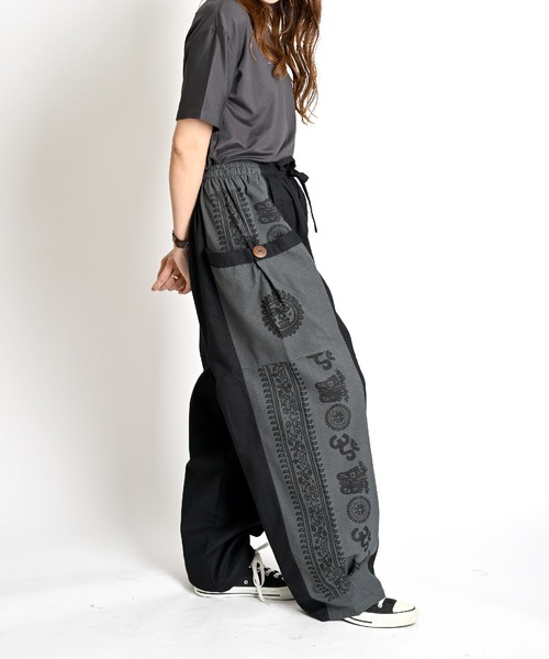 エスニック柄 カーゴパンツ（カーゴパンツ）｜ABBEY MARKET（アビーマーケット）