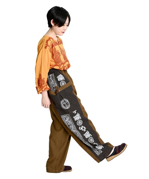 エスニック柄 カーゴパンツ（カーゴパンツ）｜ABBEY MARKET（アビーマーケット）