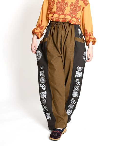 エスニック柄 カーゴパンツ（カーゴパンツ）｜ABBEY MARKET（アビーマーケット）