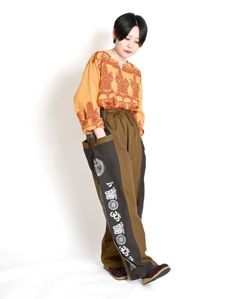 エスニック柄 カーゴパンツ（カーゴパンツ）｜ABBEY MARKET（アビーマーケット）