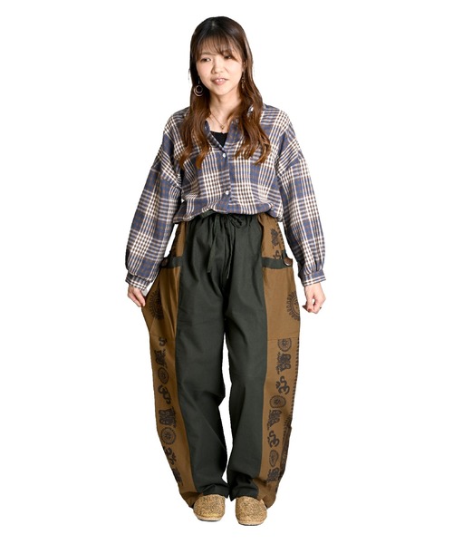 エスニック柄 カーゴパンツ（カーゴパンツ）｜ABBEY MARKET（アビーマーケット）