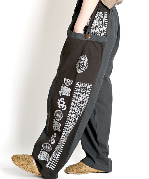 エスニック柄 カーゴパンツ（カーゴパンツ）｜ABBEY MARKET（アビーマーケット）