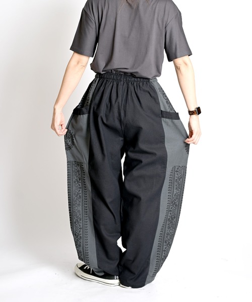 セール】エスニック柄 カーゴパンツ（カーゴパンツ）｜MARAI