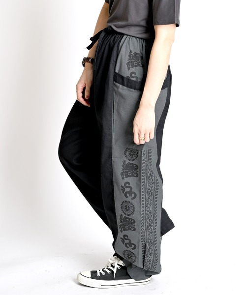 エスニック柄 カーゴパンツ（カーゴパンツ）｜ABBEY MARKET（アビーマーケット）