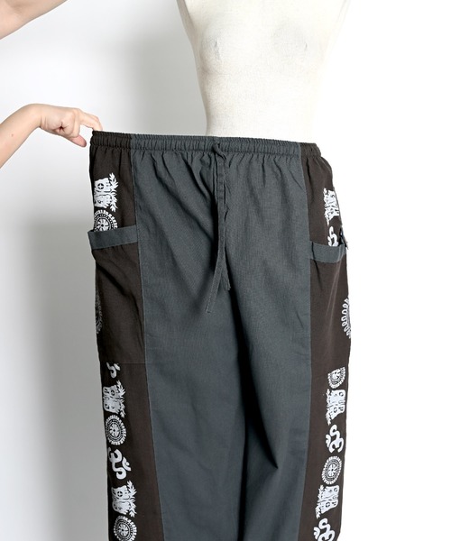 エスニック柄 カーゴパンツ（カーゴパンツ）｜ABBEY MARKET（アビーマーケット）