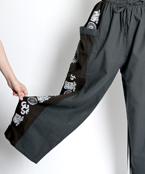 エスニック柄 カーゴパンツ（カーゴパンツ）｜ABBEY MARKET（アビーマーケット）