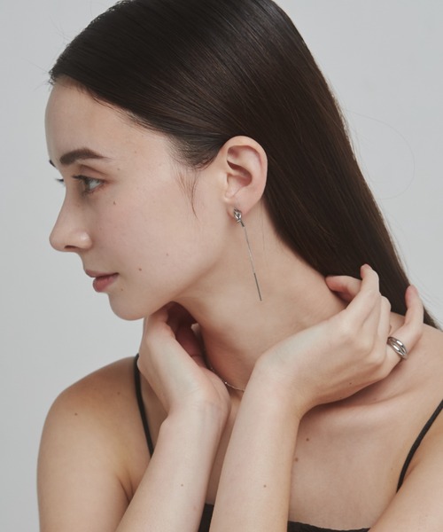 ciite' surgical stainless(シーテサージカルステンレス)の「【 金属アレルギー対応 】 ノットチェーンピアス サージカルステンレス (両耳用)(ピアス(両耳用)・レディース・ゴールド/シルバー・FREE)」の19枚目の写真