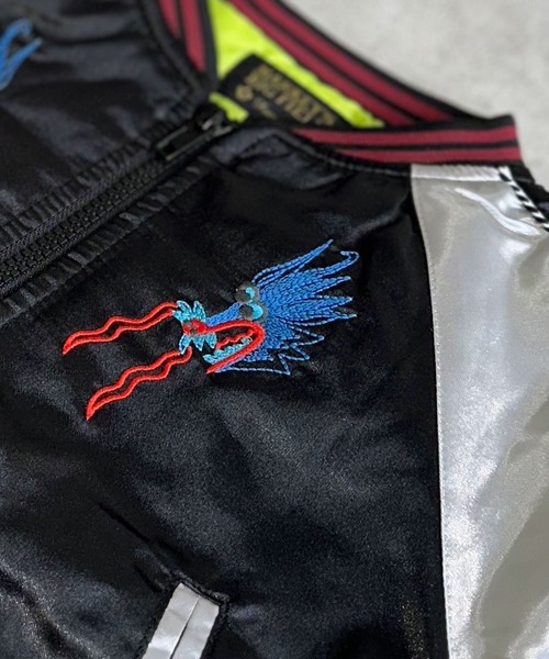 BIG FIELD（ビッグフィールド）の「スカジャン（スカジャン・キッズ・ブラック/ブルー・90/100/110/120/130/140/150）」の3枚目の写真