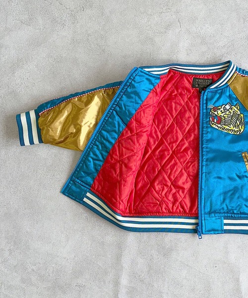 BIG FIELD（ビッグフィールド）の「スカジャン（スカジャン・キッズ・ブラック/ブルー・90/100/110/120/130/140/150）」の12枚目の写真