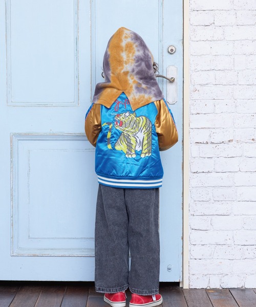 BIG FIELD（ビッグフィールド）の「スカジャン（スカジャン・キッズ・ブラック/ブルー・90/100/110/120/130/140/150）」の16枚目の写真