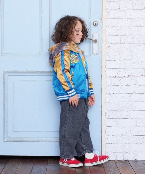 BIG FIELD（ビッグフィールド）の「スカジャン（スカジャン・キッズ・ブラック/ブルー・90/100/110/120/130/140/150）」の17枚目の写真