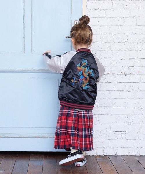 BIG FIELD（ビッグフィールド）の「スカジャン（スカジャン・キッズ・ブラック/ブルー・90/100/110/120/130/140/150）」の22枚目の写真