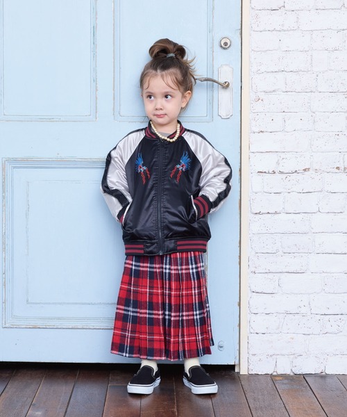 BIG FIELD（ビッグフィールド）の「スカジャン（スカジャン・キッズ・ブラック/ブルー・90/100/110/120/130/140/150）」の21枚目の写真