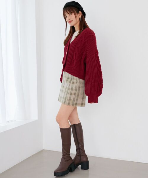 MAJESTIC LEGON（マジェスティックレゴン）の「裾フリンジミニスカート（スカート・レディース・ブラウン系その他2/ホワイト系その他2/ブラック系その他/ホワイト系その他/ベージュ系その他2・MEDIUM）」の13枚目の写真