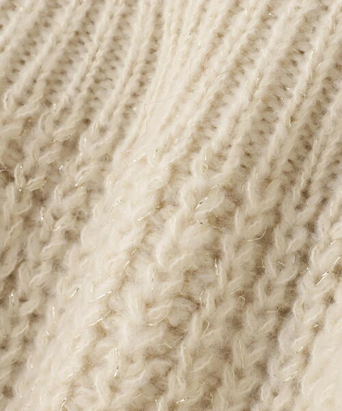 NATURAL BEAUTY BASIC(ナチュラルビューティーベーシック)の「◇ペプラムニットビスチェ(ベスト・レディース・ブラック/オフホワイト・FREE)」の6枚目の写真