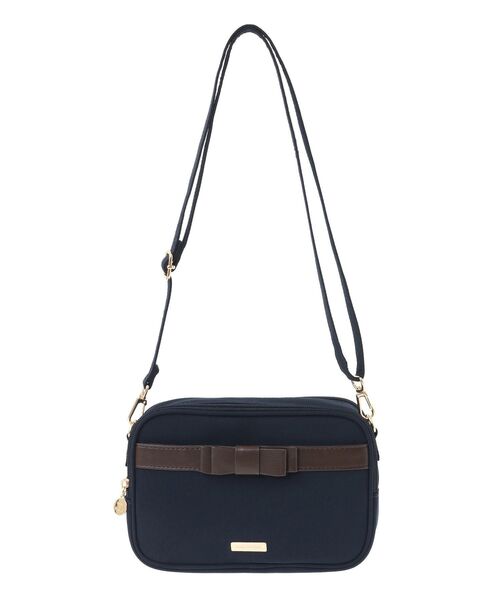 Maison de FLEUR（メゾンドフルール）の「撥水加工2ルームミニポシェット（ショルダーバッグ・レディース・ピンクベージュ/ネイビー・FREE）」の20枚目の写真