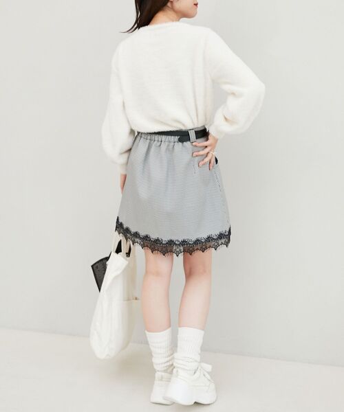 MAJESTIC LEGON（マジェスティックレゴン）の「細ベルトミニスカパン（スカート・レディース・ブラック系その他/グレー系その他/ベージュ/ベージュ系その他2・MEDIUM）」の7枚目の写真