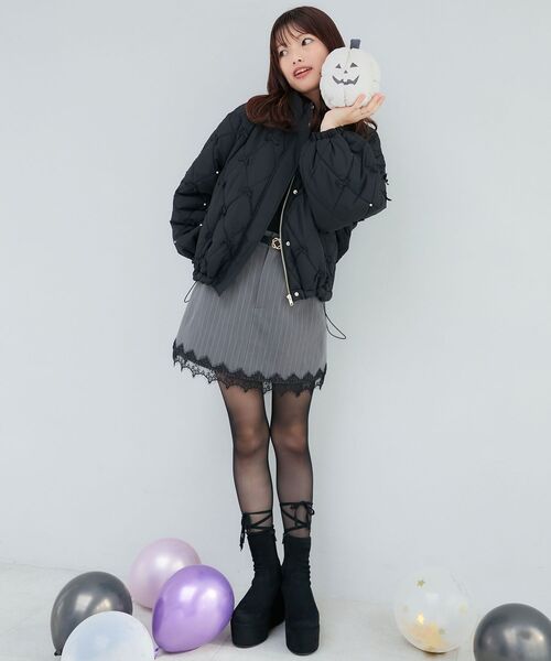 MAJESTIC LEGON（マジェスティックレゴン）の「細ベルトミニスカパン（スカート・レディース・ブラック系その他/グレー系その他/ベージュ/ベージュ系その他2・MEDIUM）」の12枚目の写真