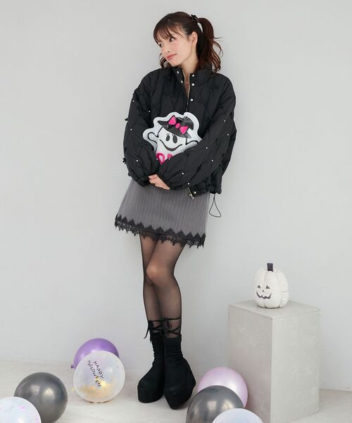 MAJESTIC LEGON（マジェスティックレゴン）の「細ベルトミニスカパン（スカート・レディース・ブラック系その他/グレー系その他/ベージュ/ベージュ系その他2・MEDIUM）」の13枚目の写真