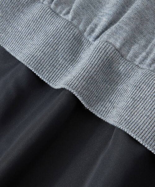 MACKINTOSH PHILOSOPHY（ﾏｯｷﾝﾄｯｼｭ ﾌｨﾛｿﾌｨｰ）の「ニットコンビワンピース（ワンピース・レディース・チャコールグレー/ブラック・38）」の6枚目の写真